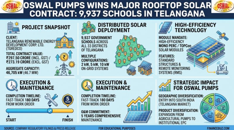 Oswal Pumps Bags 300 Crores New Order